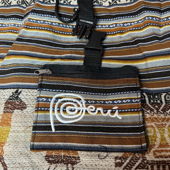 Peruvian Alpaca Backpack Casual Hiking Camping Travel Backpacks Lightweight - Picture 3 of 6